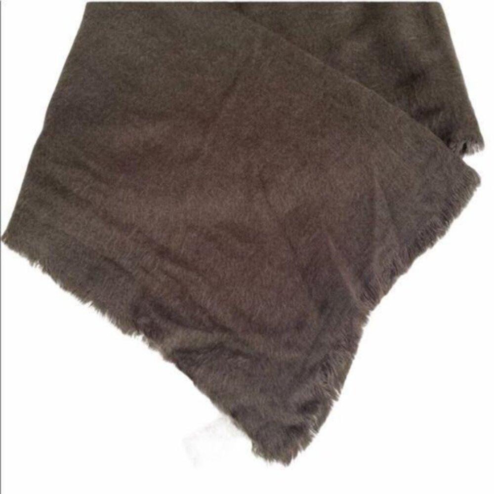 Free People Brown Large Scarf Fringe Bottom